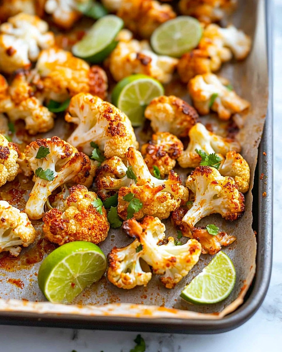 Chili Lime Roasted Cauliflower
