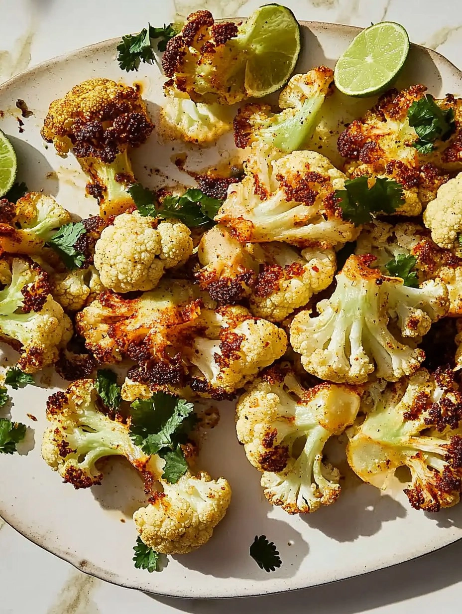 Chili Lime Roasted Cauliflower