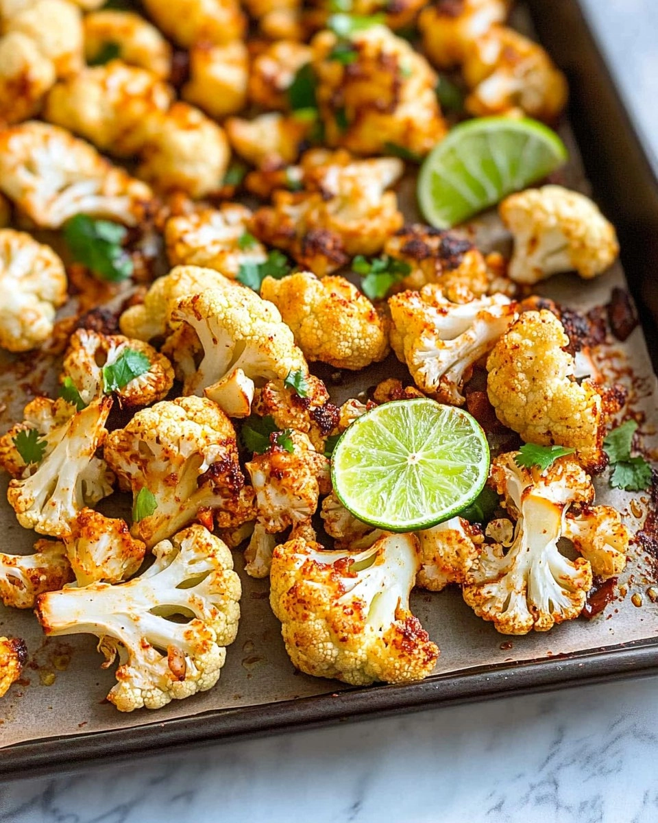 Chili Lime Roasted Cauliflower