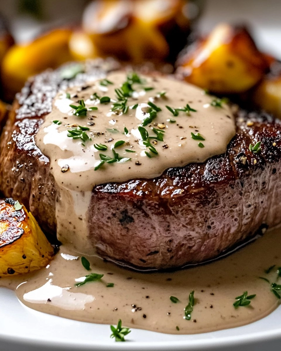 Filet Mignon with Dijon Sauce
