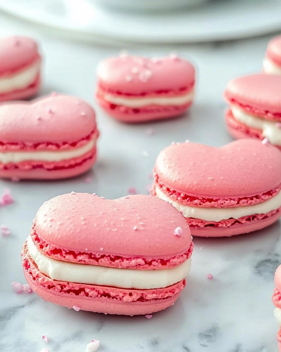 Galentine’s Brunch Foods : Heart-Shaped Macarons