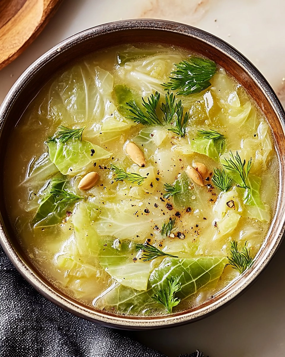 Garlicky Cabbage Soup