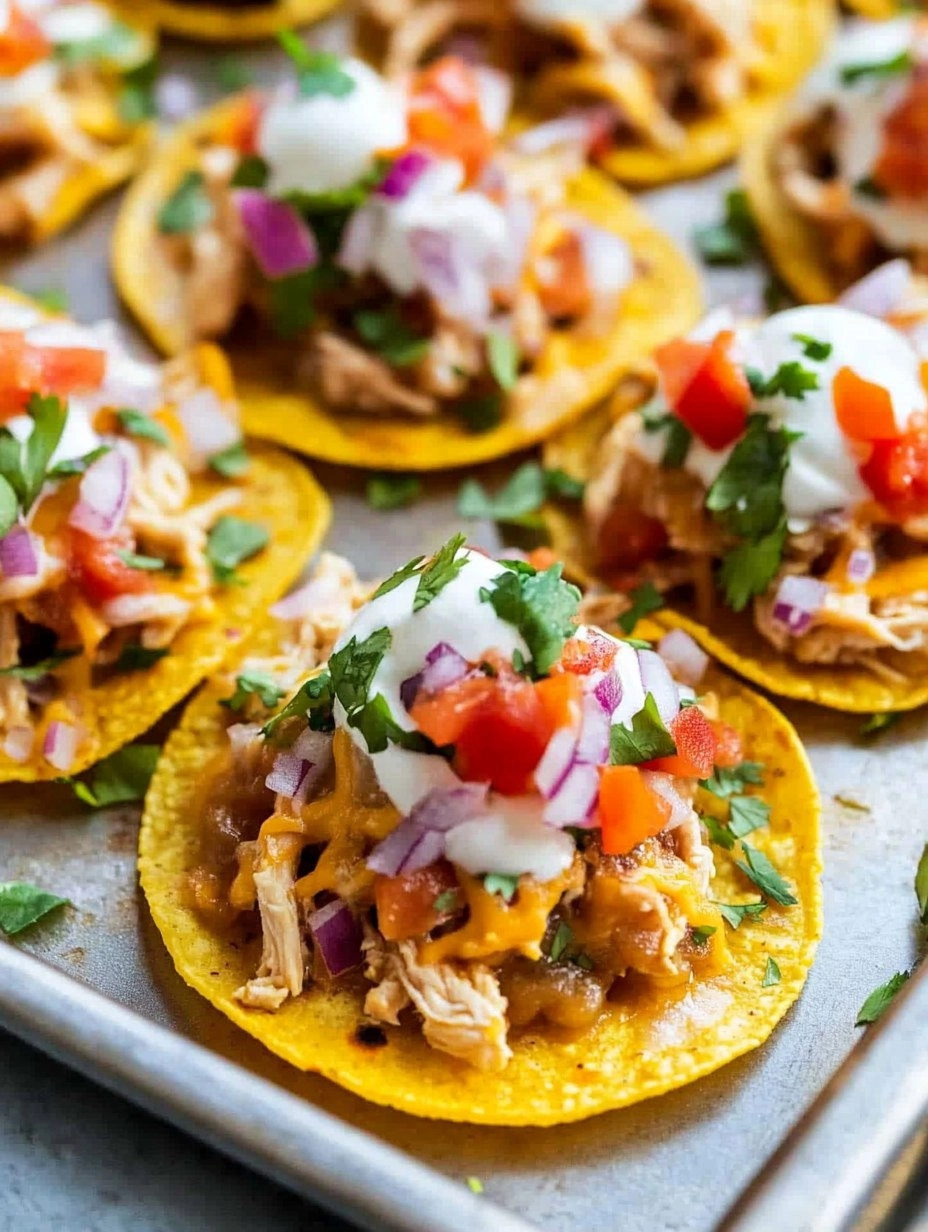 Mini Chicken Tostadas