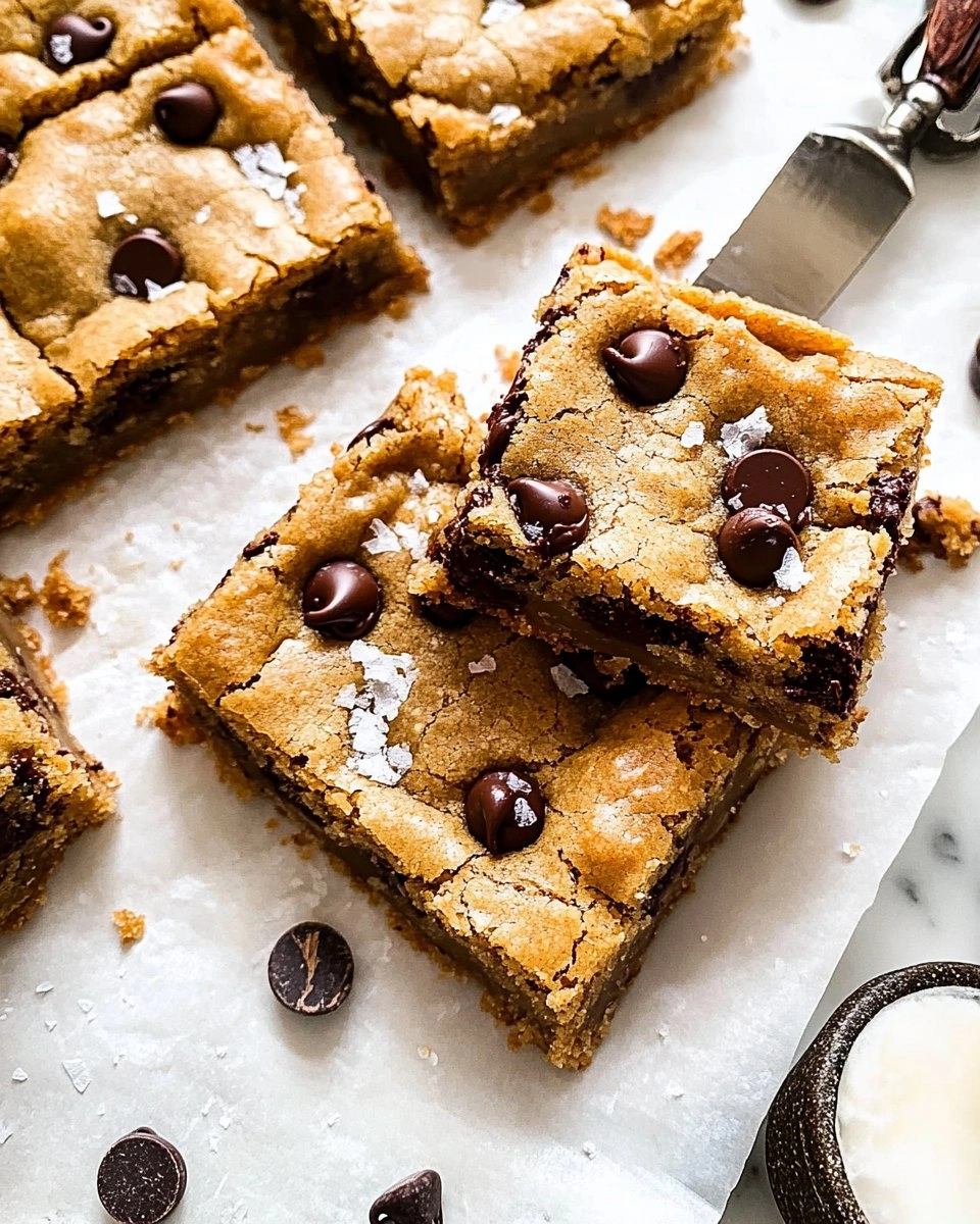 Salted Brown Butter Chocolate Chip Cookie Bars