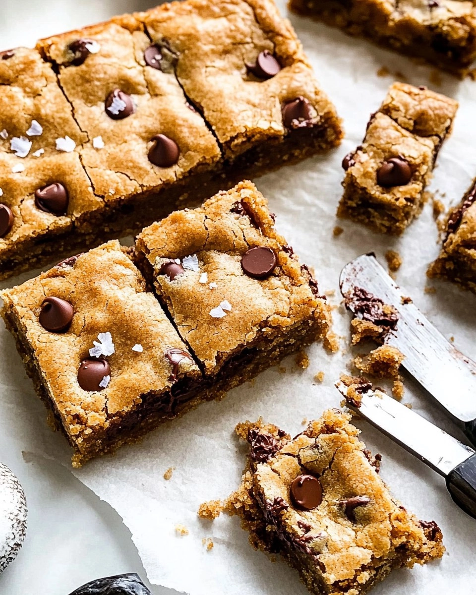 Salted Brown Butter Chocolate Chip Cookie Bars