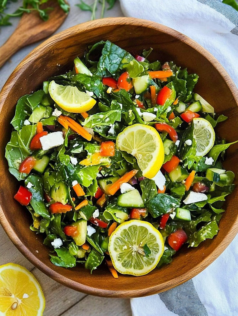 Spring Green Salad | Fresh Chopped Salad with Lemon Dressing 146 Spring Green Salad | Fresh Chopped Salad with Lemon Dressing