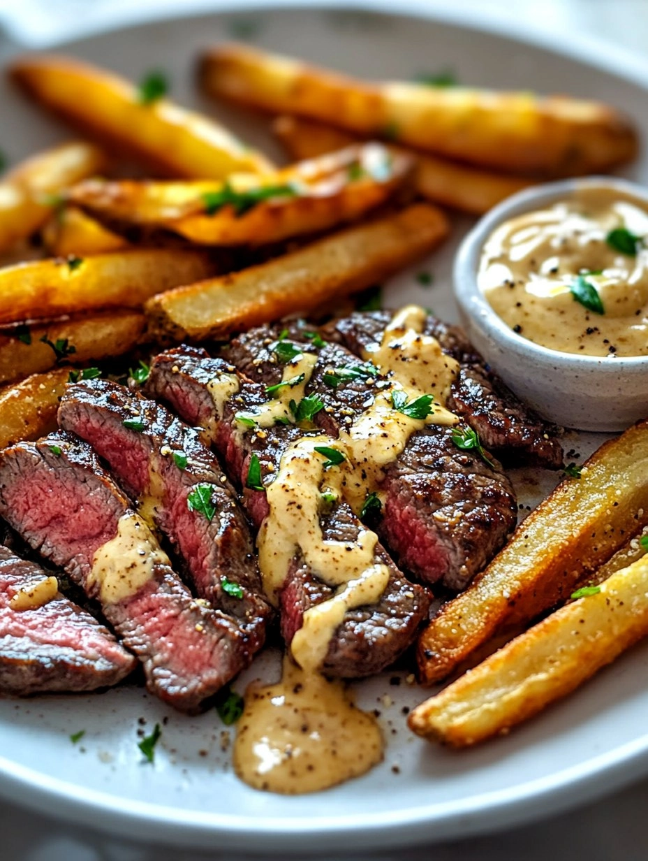 Steak Frites with Honey Dijon Aioli