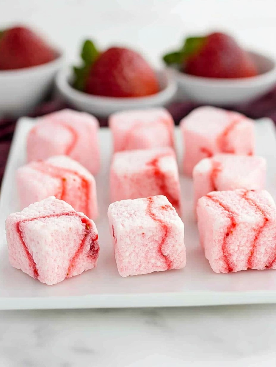 Strawberry Swirl Marshmallows