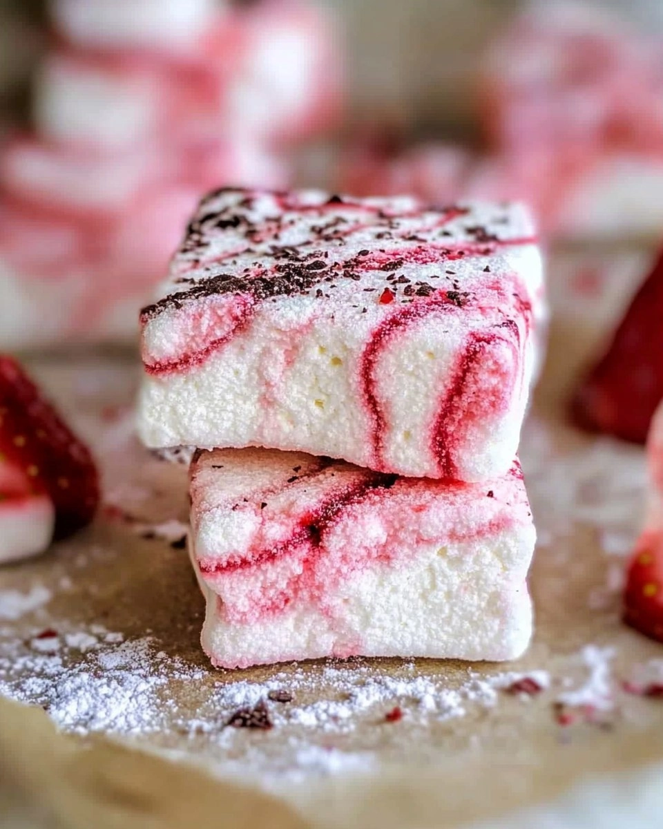 Strawberry Swirl Marshmallows