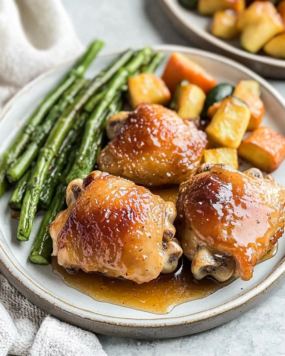 Baked Honey Garlic Chicken Thighs with Veggies 117 Baked Honey Garlic Chicken Thighs with Veggies