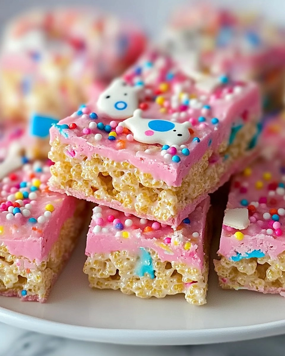 Circus Animal Cookie Rice Krispie Treats
