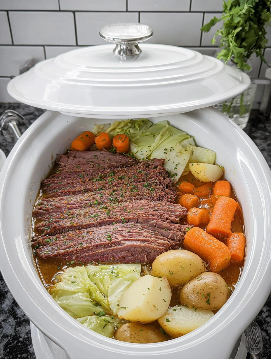 Corned Beef & Cabbage (Crockpot) 