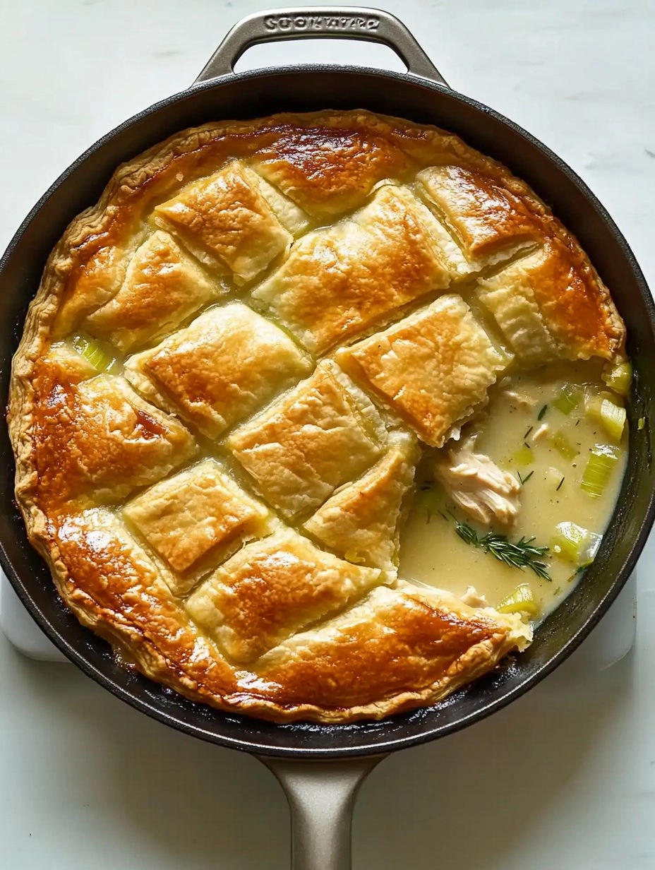 Cozy Chicken Pot Pie with Leeks & Thyme (Skillet Version) 136 Cozy Chicken Pot Pie with Leeks & Thyme (Skillet Version)