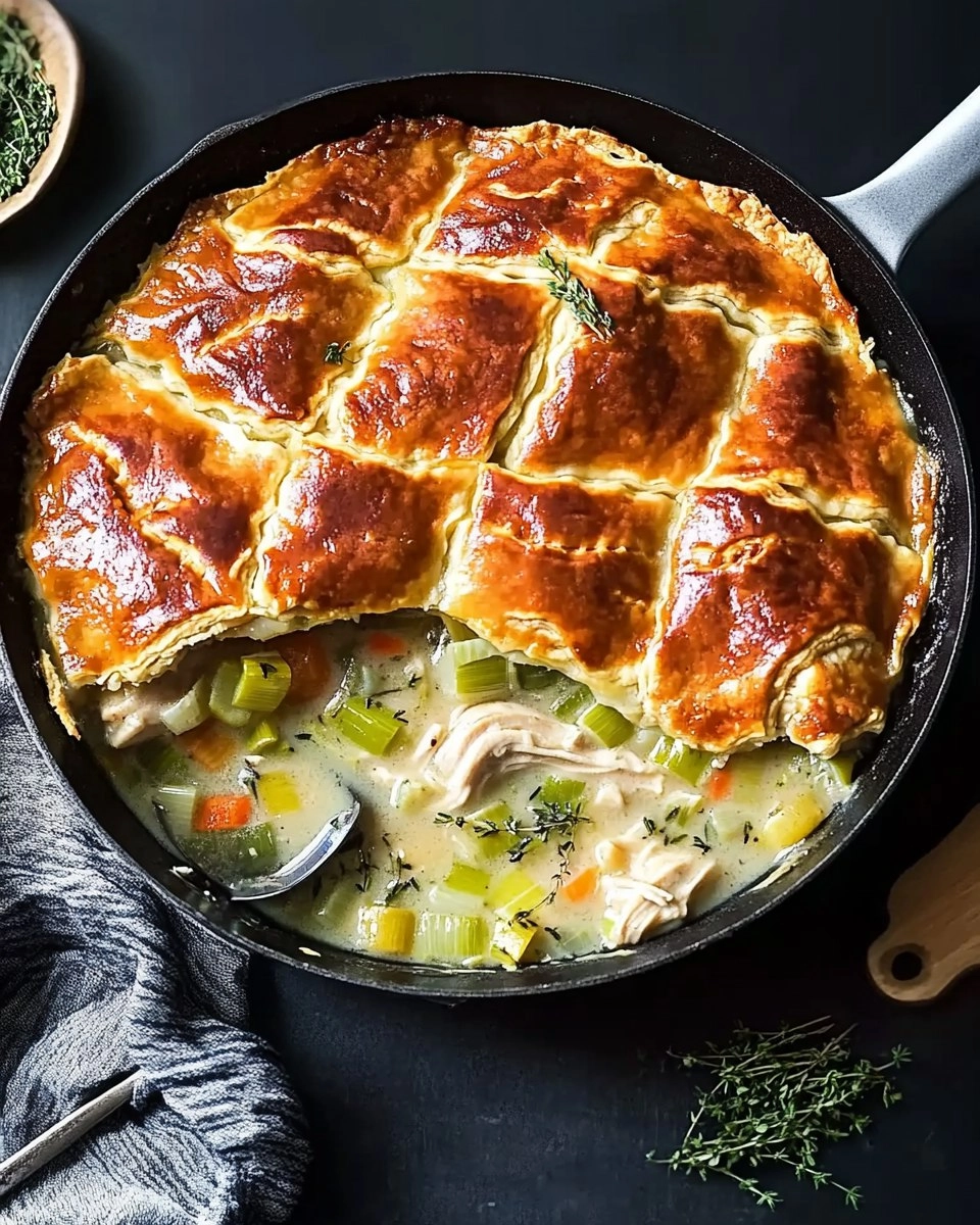 Cozy Chicken Pot Pie with Leeks & Thyme (Skillet Version) 137 Cozy Chicken Pot Pie with Leeks & Thyme (Skillet Version)