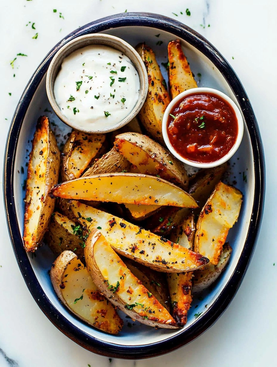 Crispy Oven-Baked Potato Wedges (Pub Style) 91 Crispy Oven-Baked Potato Wedges (Pub Style)