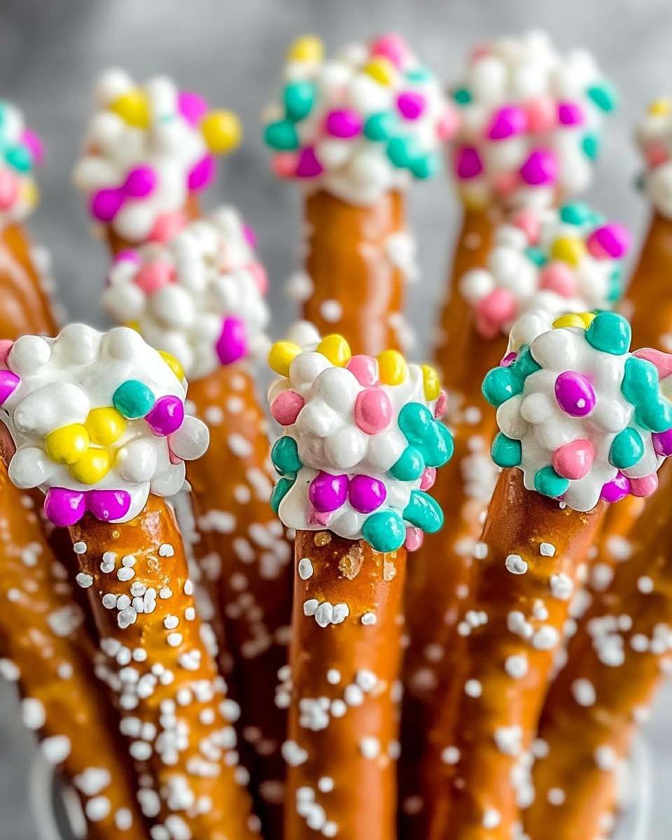 Dr. Seuss Truffula Tree Pretzel Rods to Delight Kids! 57 Dr. Seuss Truffula Tree Pretzel Rods to Delight Kids!