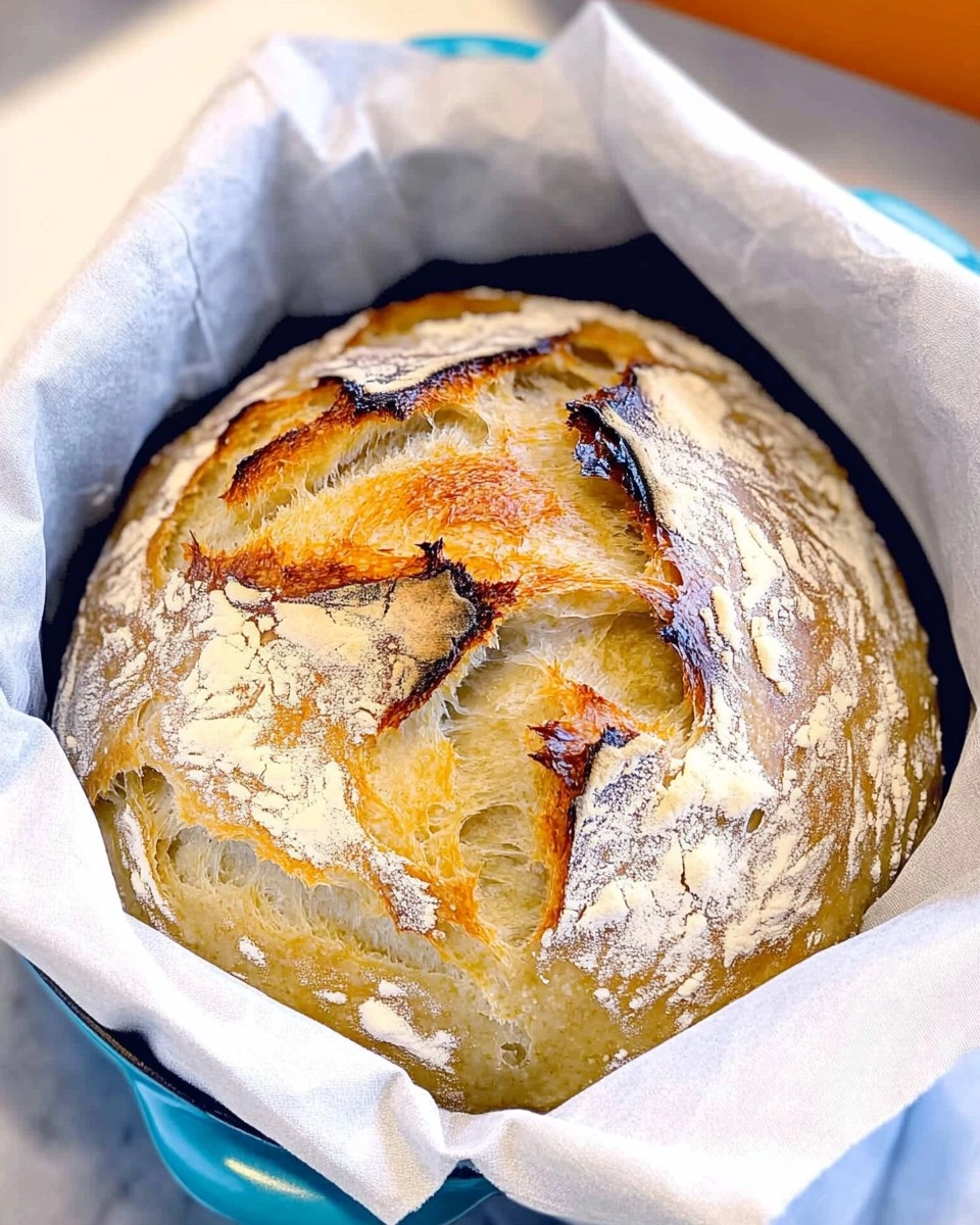 Dutch Oven No-Knead Crusty Bread (Perfect with Any Stew)