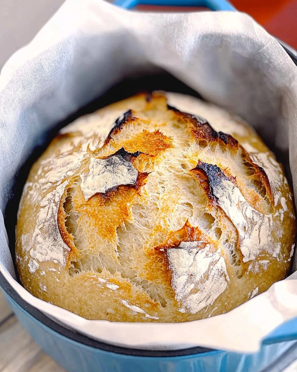 Dutch Oven No-Knead Crusty Bread (Perfect with Any Stew)