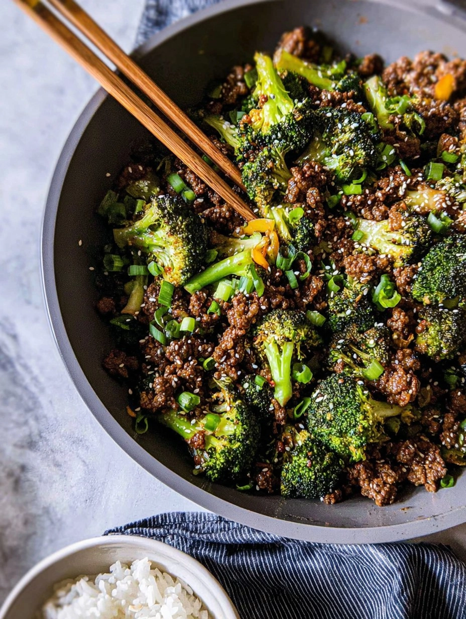 Easy Ground Beef and Broccoli 111 Easy Ground Beef and Broccoli