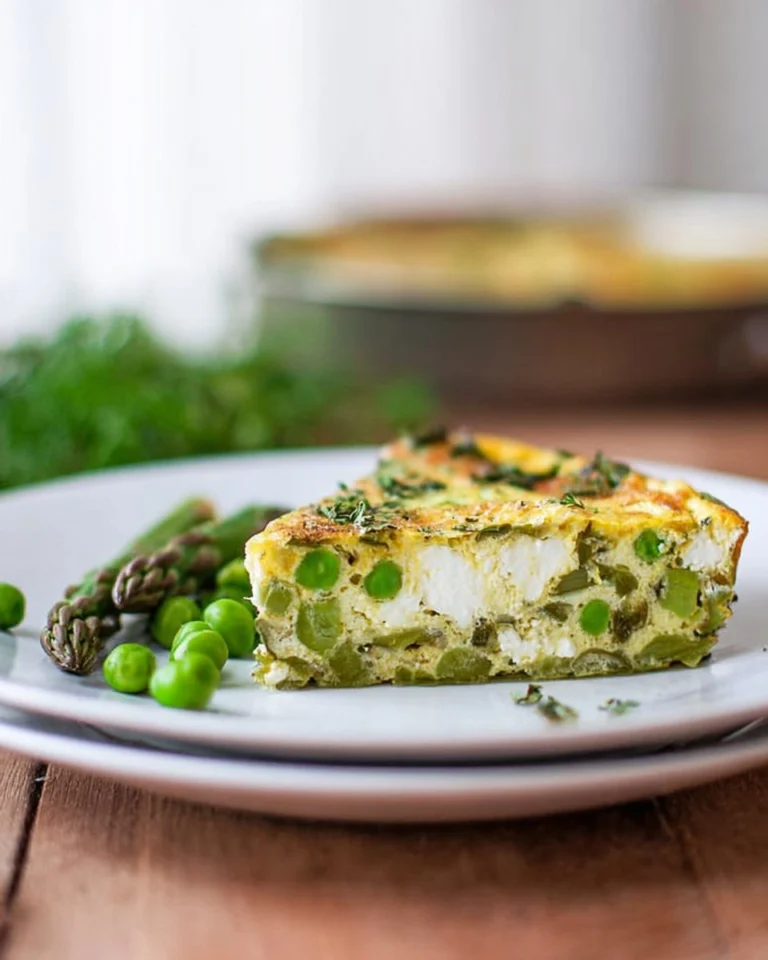 Herb-Goat-Cheese-Frittata-with-Asparagus-and-Peas-Recipe