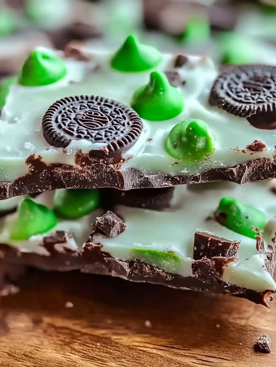 Mint Oreo Chocolate Bark 81 Mint Oreo Chocolate Bark