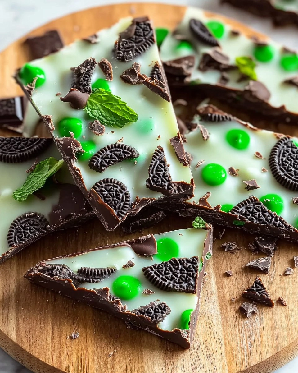 Mint Oreo Chocolate Bark 82 Mint Oreo Chocolate Bark