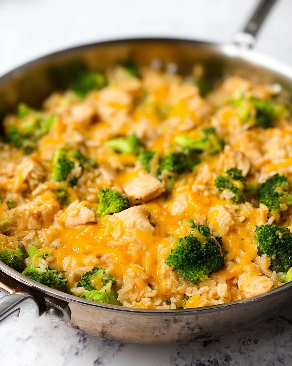 One Pan Cheesy Chicken Broccoli and Rice 125 One Pan Cheesy Chicken Broccoli and Rice