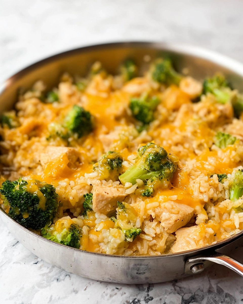 One Pan Cheesy Chicken Broccoli and Rice 127 One Pan Cheesy Chicken Broccoli and Rice