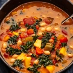 One-Pot Creamy Tuscan White Bean & Kale Soup 128 One-Pot-Creamy-Tuscan-White-Bean-Kale-Soup-Recipe