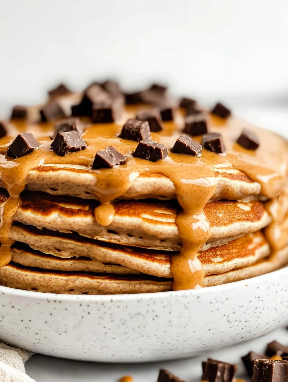 Peanut Butter Cup Protein Pancake Bowl 101 Peanut Butter Cup Protein Pancake Bowl