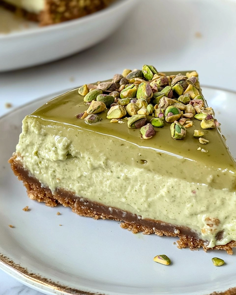 Pistachio Cheesecake | Easy No-Bake Green Dessert