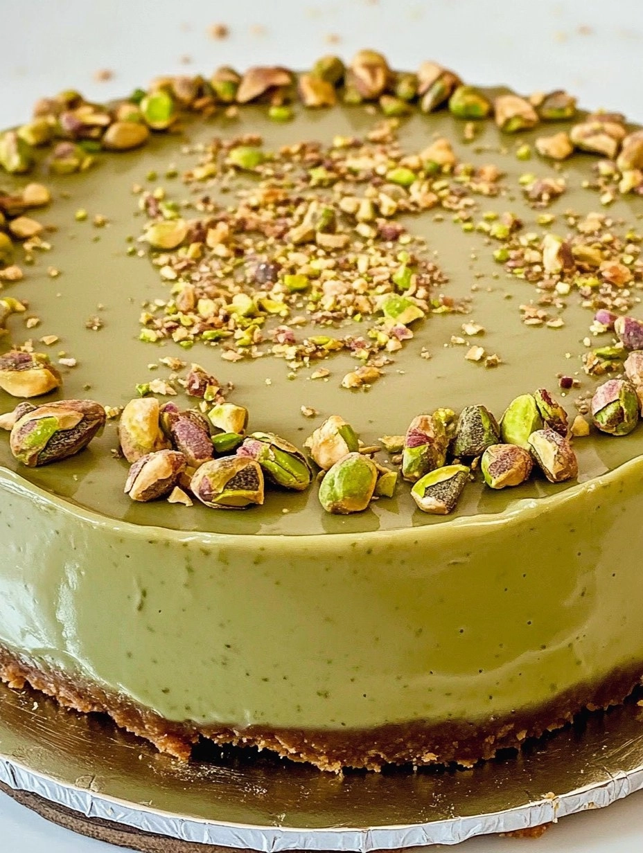 Pistachio Cheesecake | Easy No-Bake Green Dessert