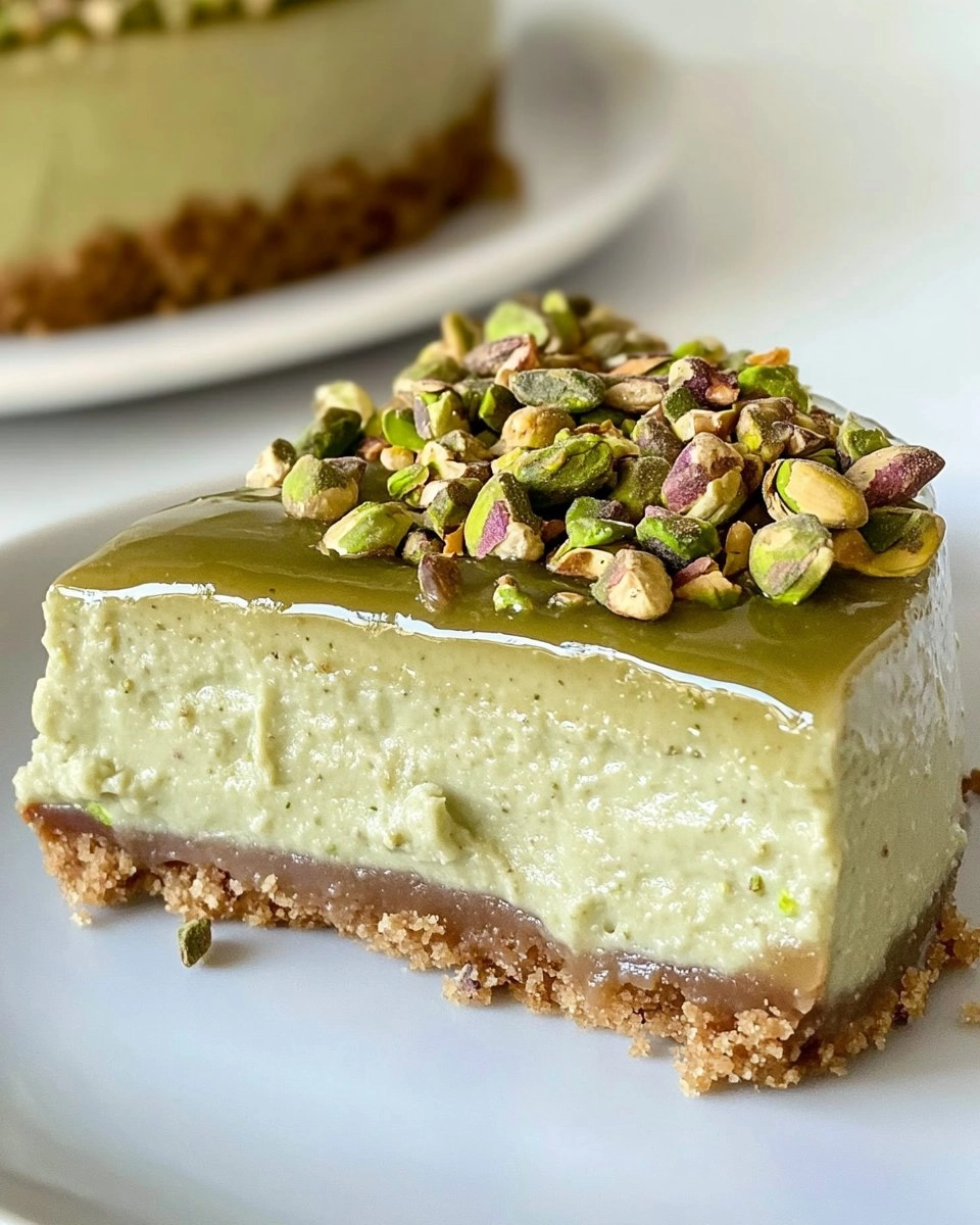 Pistachio Cheesecake | Easy No-Bake Green Dessert
