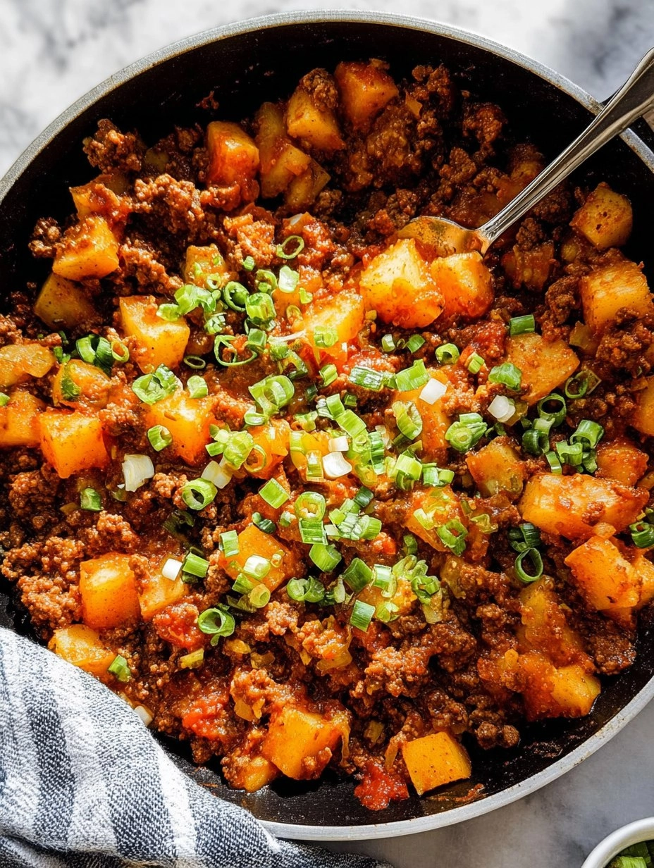 Quick Ground Beef and Potatoes 