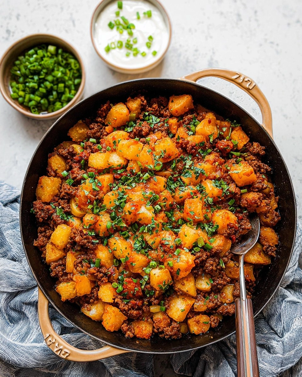 Quick Ground Beef and Potatoes 