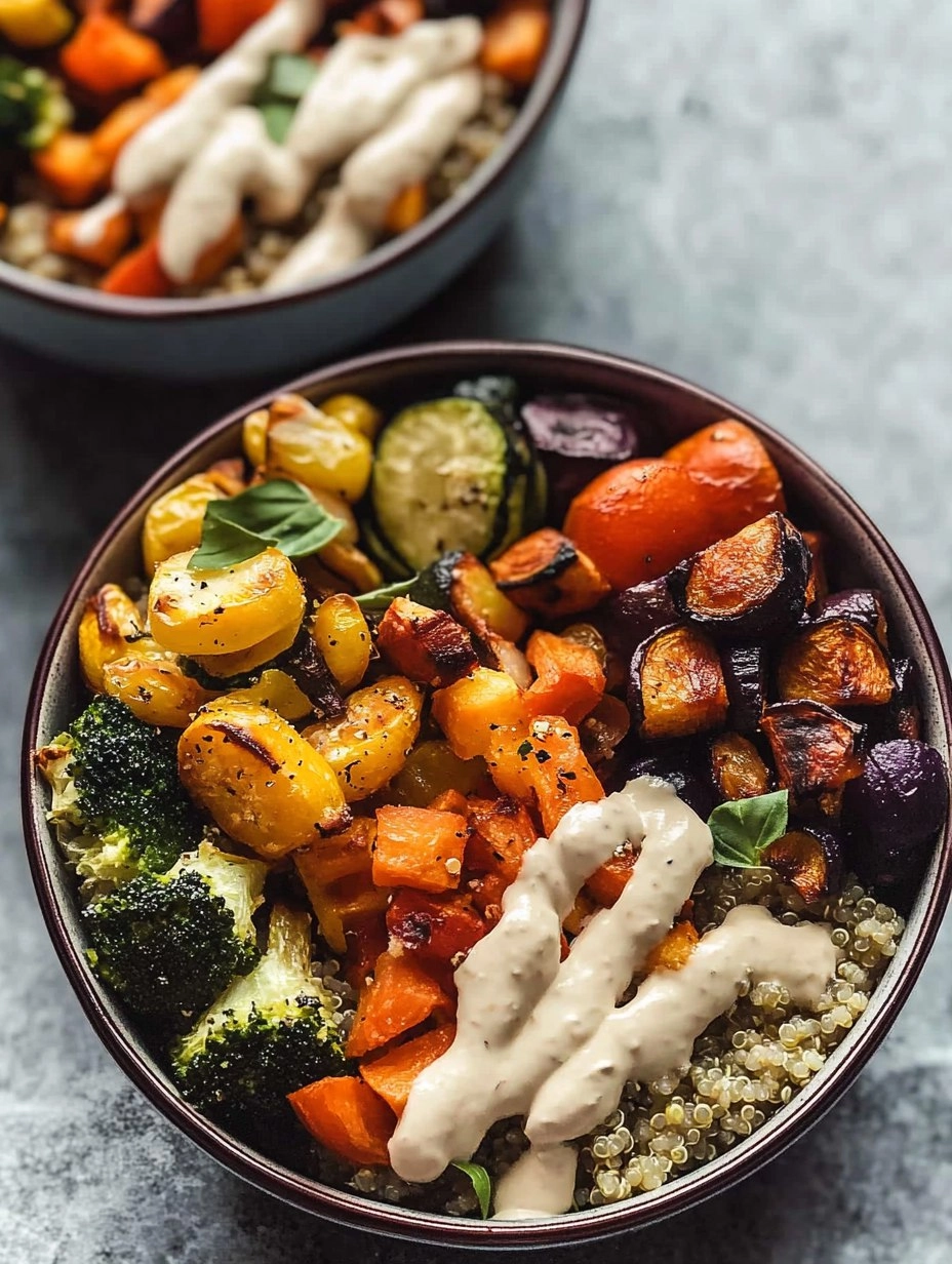 Quinoa Buddha Bowl | Healthy Grain Bowl with Roasted Veggies