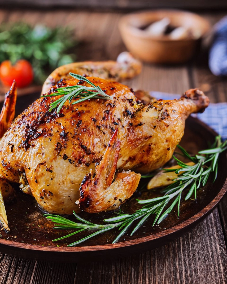 Roasted Garlic & Herb Whole Chicken (Sunday Dinner) 5 Roasted-Garlic-Herb-Whole-Chicken-Sunday-Dinner-Recipe