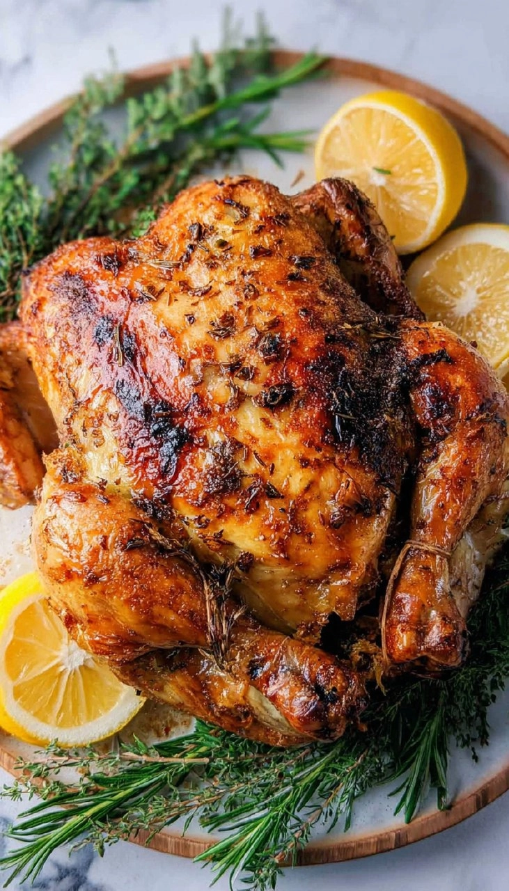 Roasted Garlic & Herb Whole Chicken (Sunday Dinner) 117 Roasted Garlic & Herb Whole Chicken (Sunday Dinner)