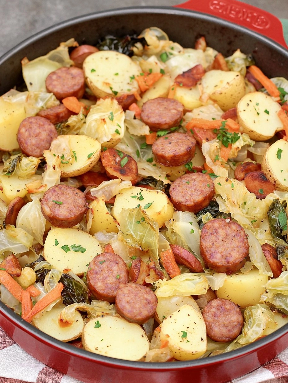 Sheet-Pan Sausage, Cabbage & Potatoes (Easy Weeknight Dinner) 71 Sheet-Pan Sausage, Cabbage & Potatoes (Easy Weeknight Dinner)