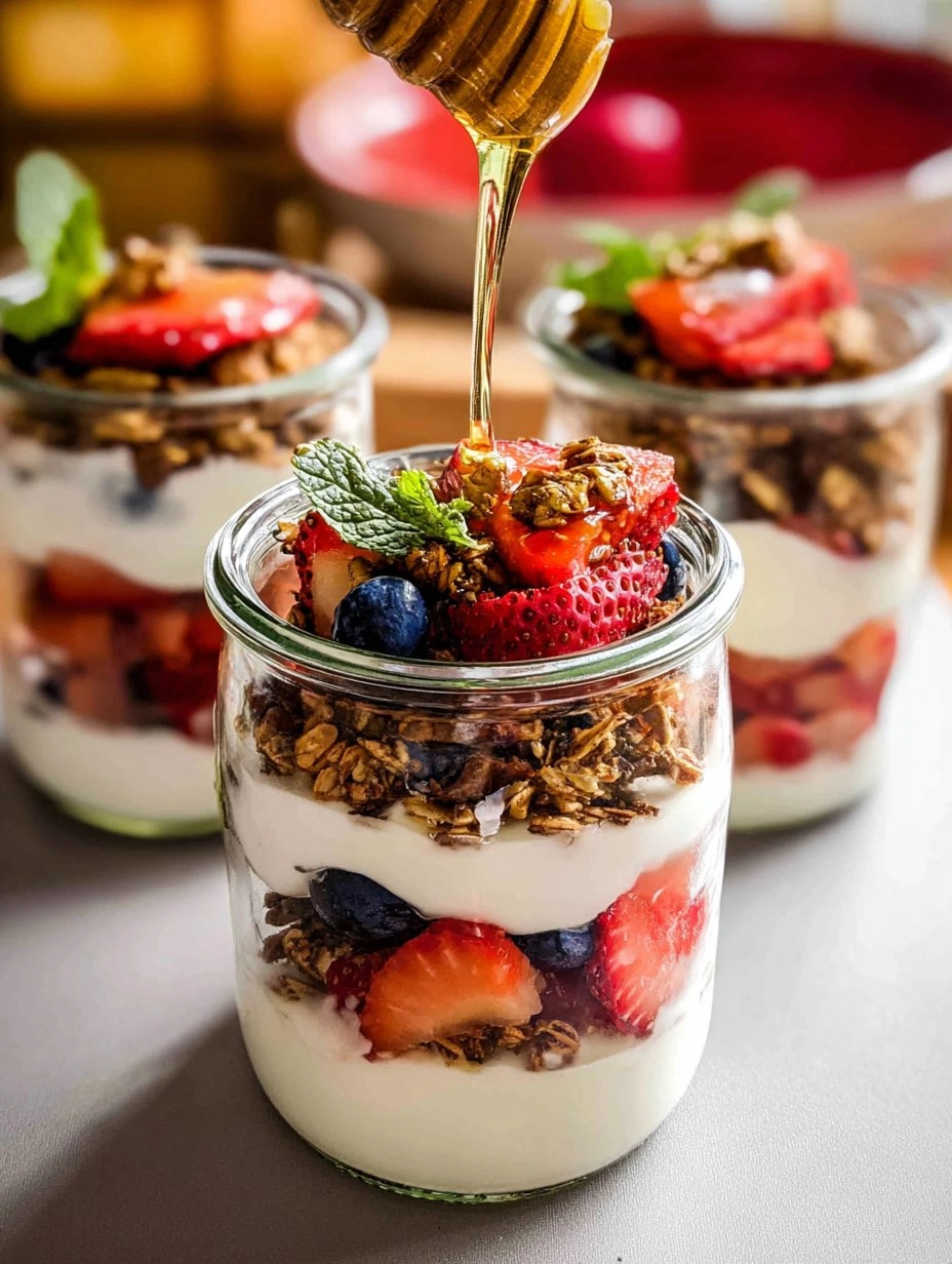 Simple Fruit & Yogurt Parfaits with Granola (Customizable)