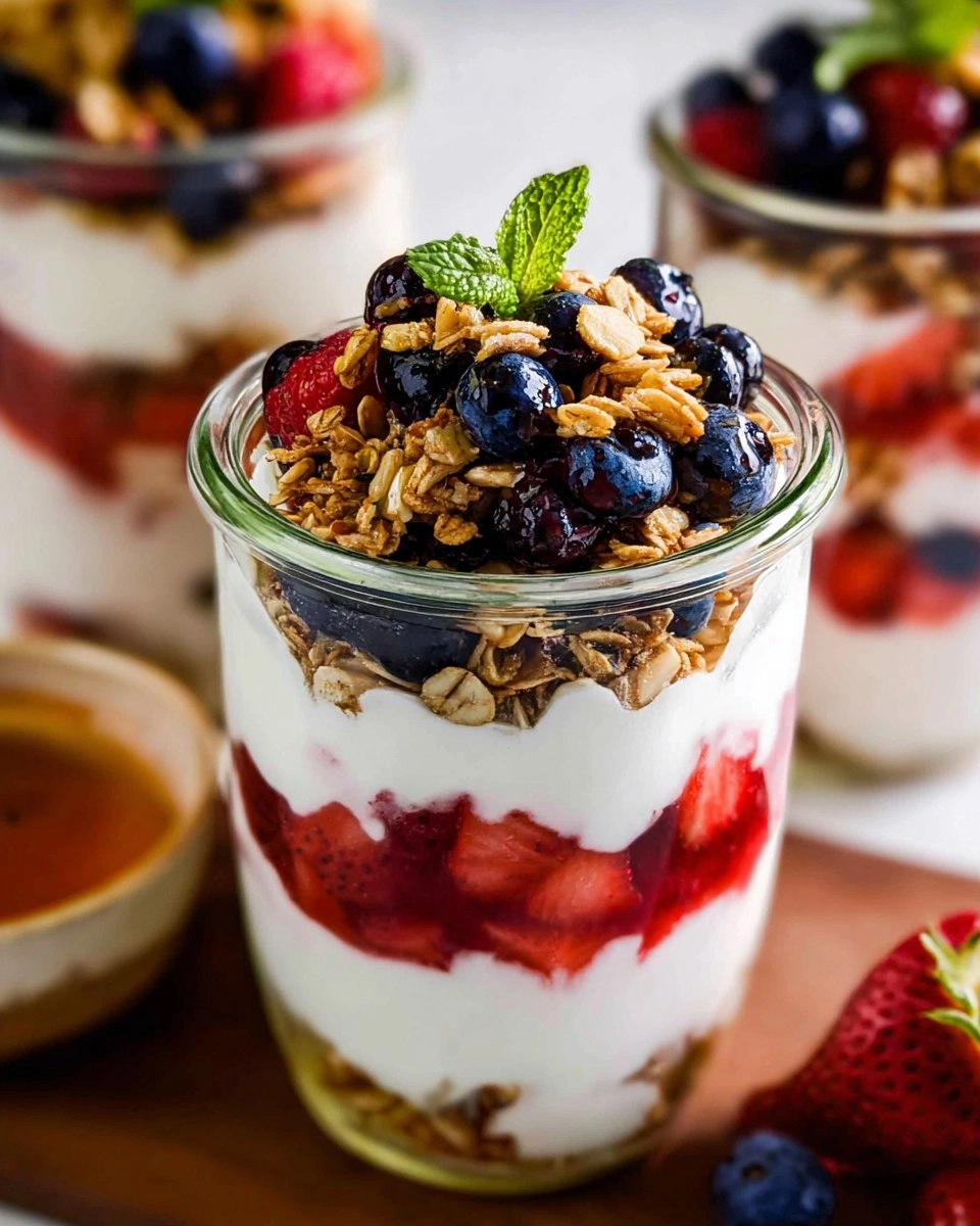 Simple Fruit & Yogurt Parfaits with Granola (Customizable)