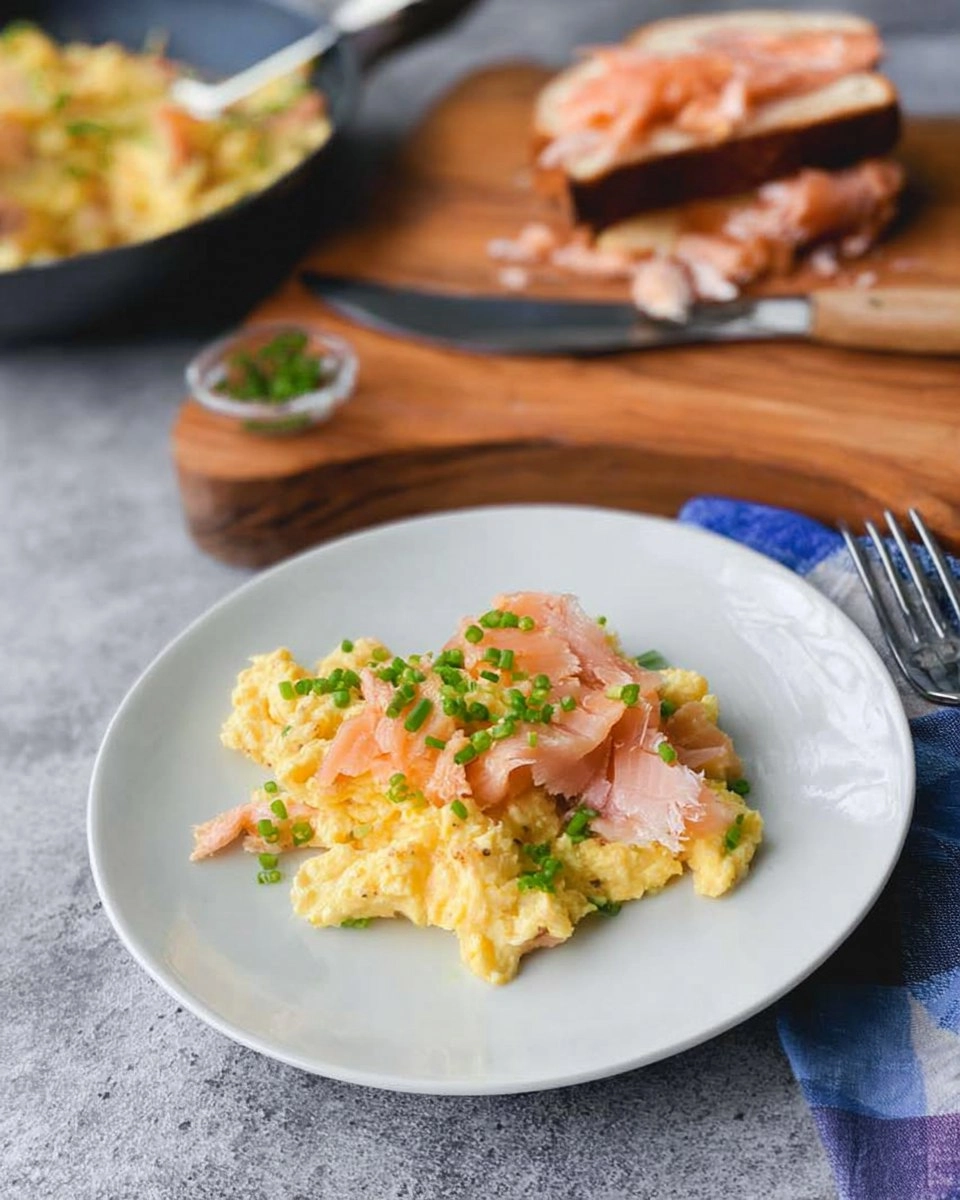 Soft Scrambled Eggs with Smoked Salmon & Chives (Toast or Bagel) 12 Soft-Scrambled-Eggs-with-Smoked-Salmon-Chives-Toast-or-Bagel-Recipe