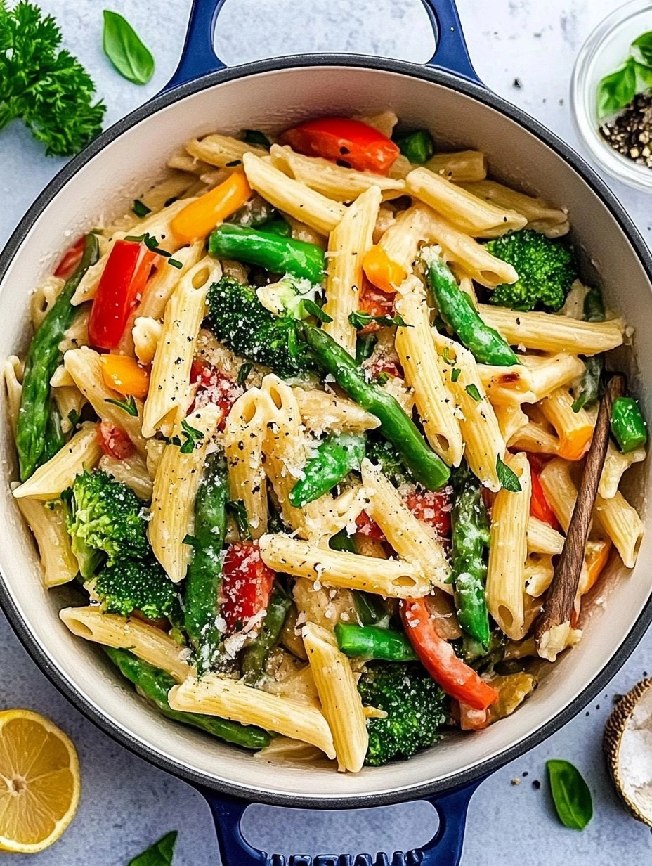Spring Pasta Primavera | Fresh Vegetable Pasta with Light Sauce