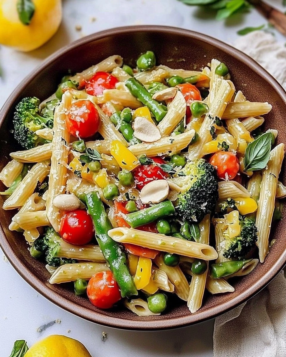 Spring Pasta Primavera | Fresh Vegetable Pasta with Light Sauce