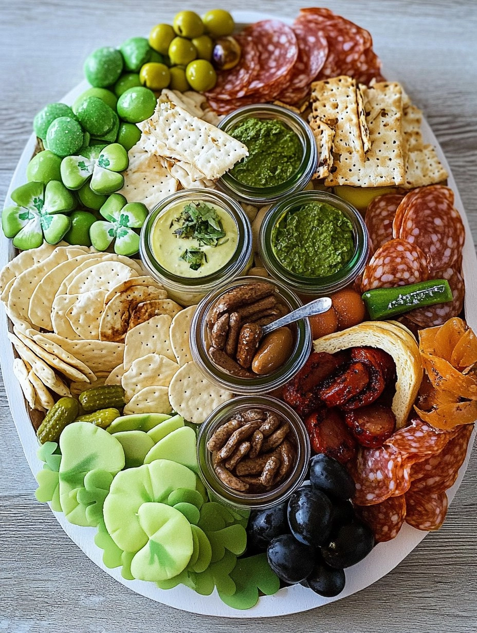 St Patrick's Day Charcuterie Board | Easy Snack Platter