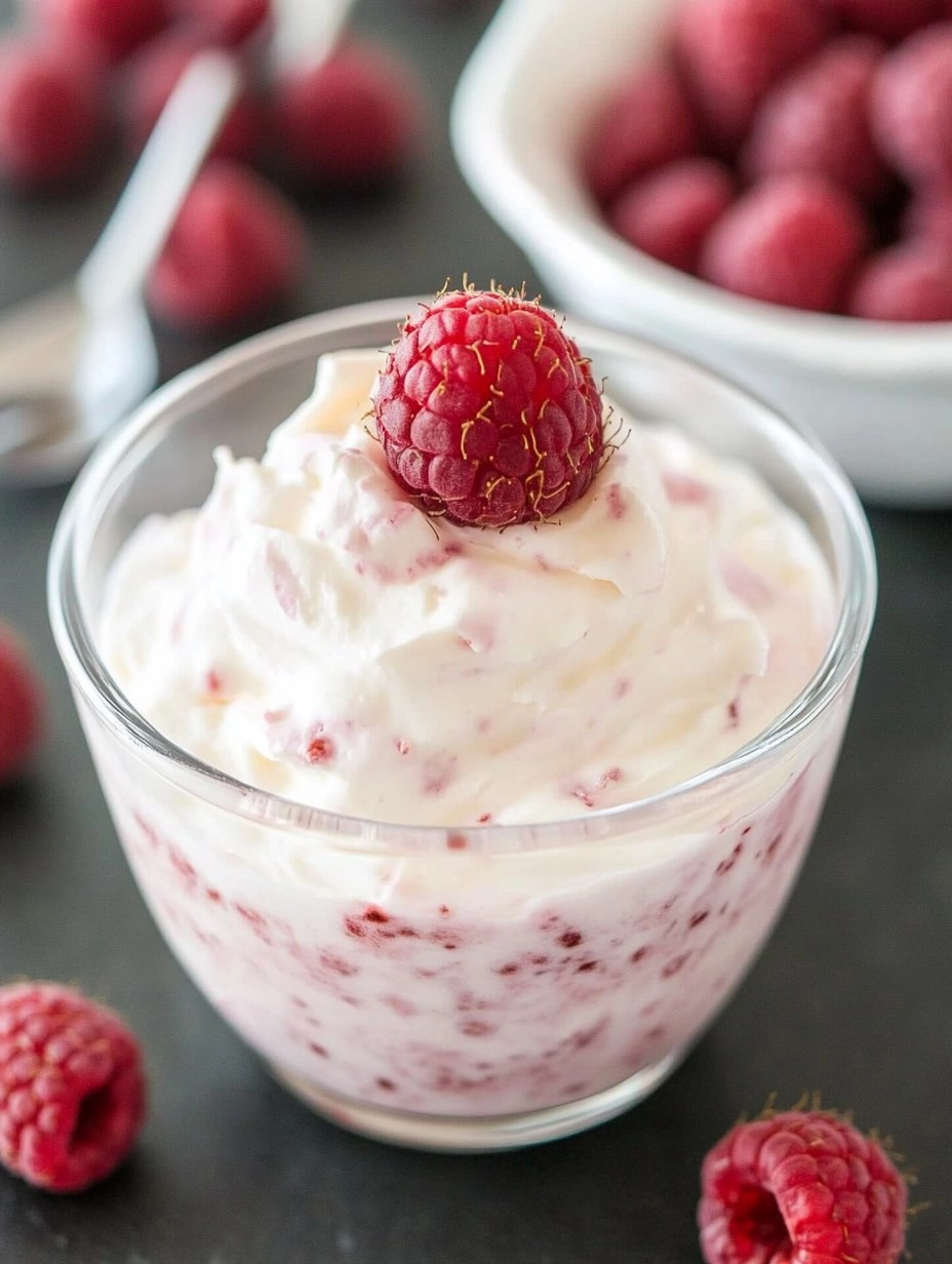 White Chocolate Raspberry Mousse