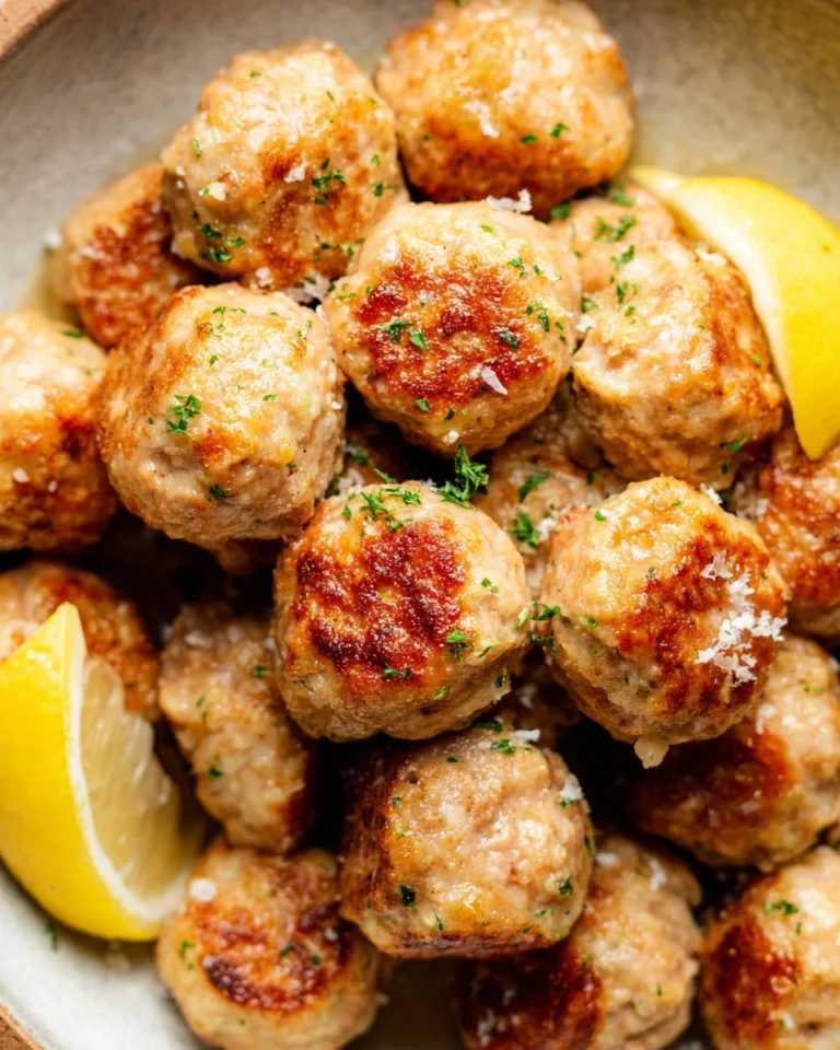 30-Minute-Baked-Lemon-Chicken-Meatballs-Recipe