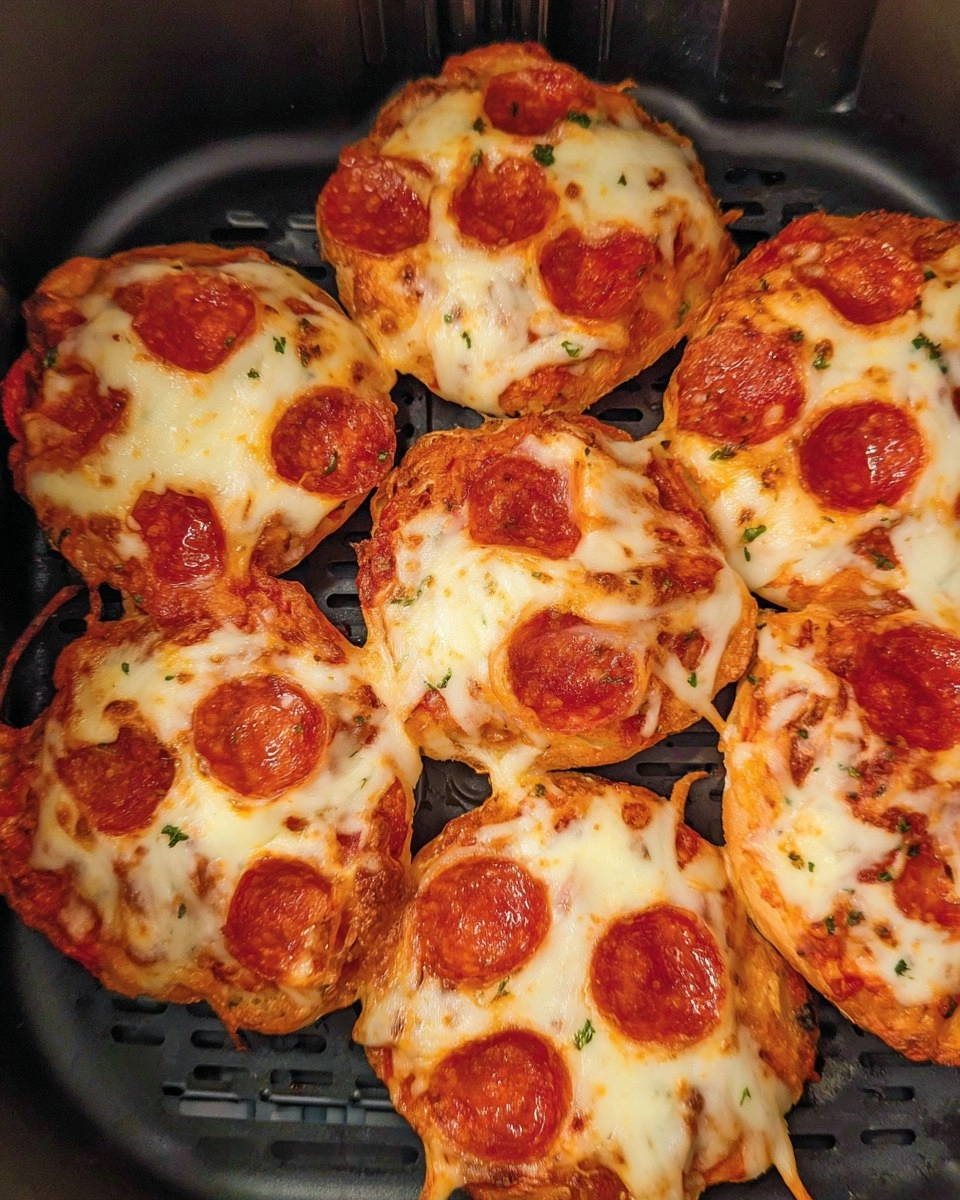 Air Fryer Bagel Pizza