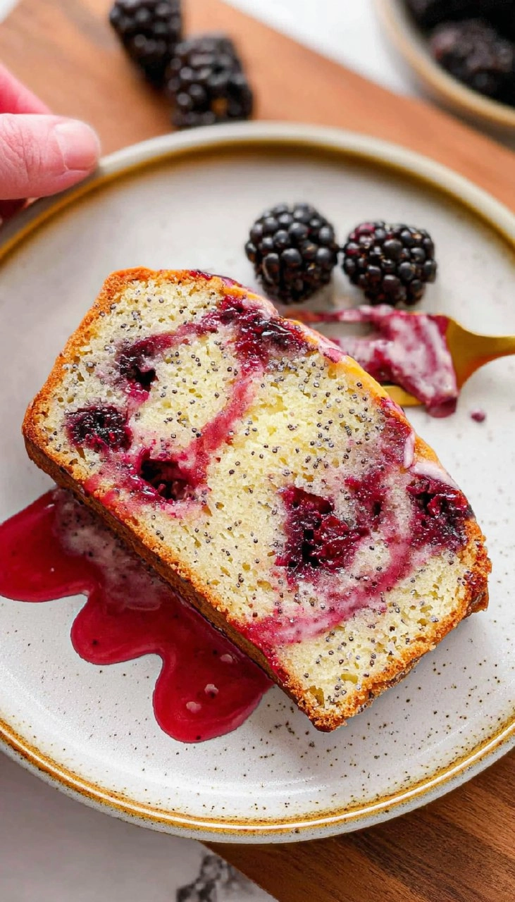 Blackberry Lemon Poppy Seed Loaf