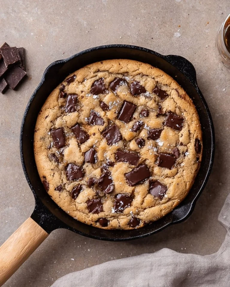 Brown-Butter-Chocolate-Chip-Skillet-Cookie-8-Inch-Recipe